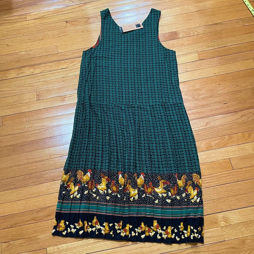 Vintage Carole Little Womens Maxi Jumper Dress 16 Country Cottagecore Granny NEW - Picture 10 of 10